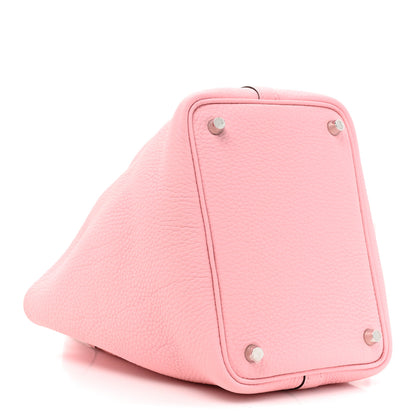 Hermes Taurillon Clemence Picotin Lock 18 PM Rose Sakura 5 of 10