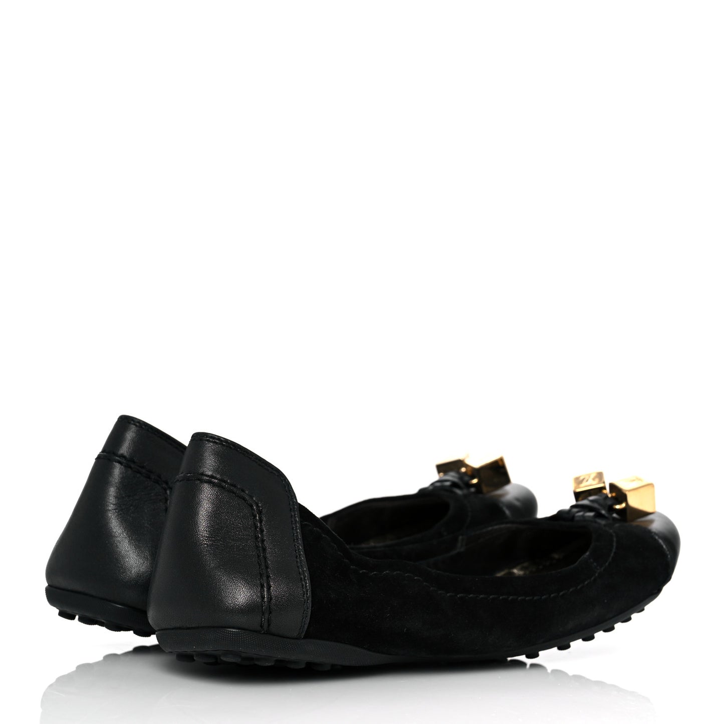 Suede Lovely Ballet Flats 37 Black
