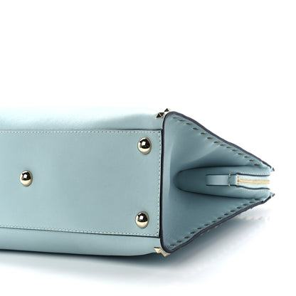 Valentino Garavani Vitello Rockstud Dome Shopper Baby Blue 8 of 8
