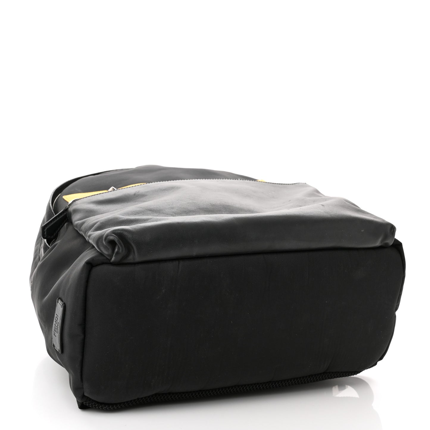Nylon Vitello Liberty Vitello Dolce Monster Eyes Rounded Backpack Black Sunflower