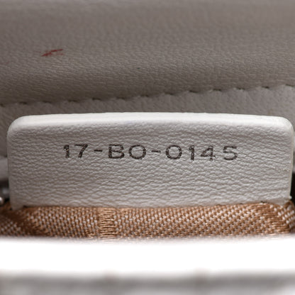 Christian Dior Lambskin Cannage Mini Lady Dior White 14 of 15