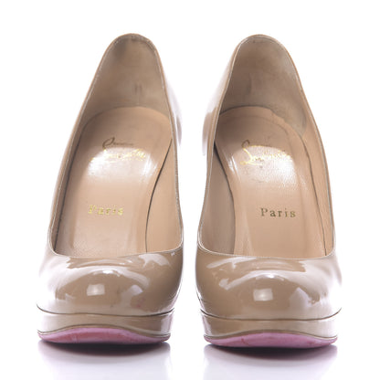 Christian Louboutin Patent New Simple 120 Pumps 38 Nude 2 of 10