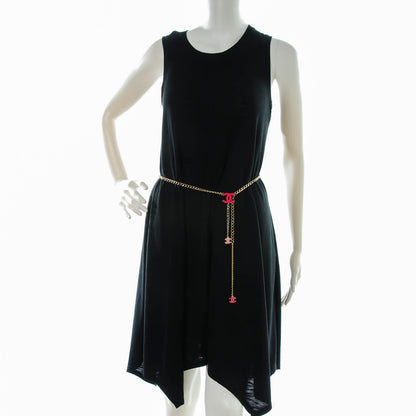 Chanel Enamel CC Chain Belt Pink Gold 2 of 6