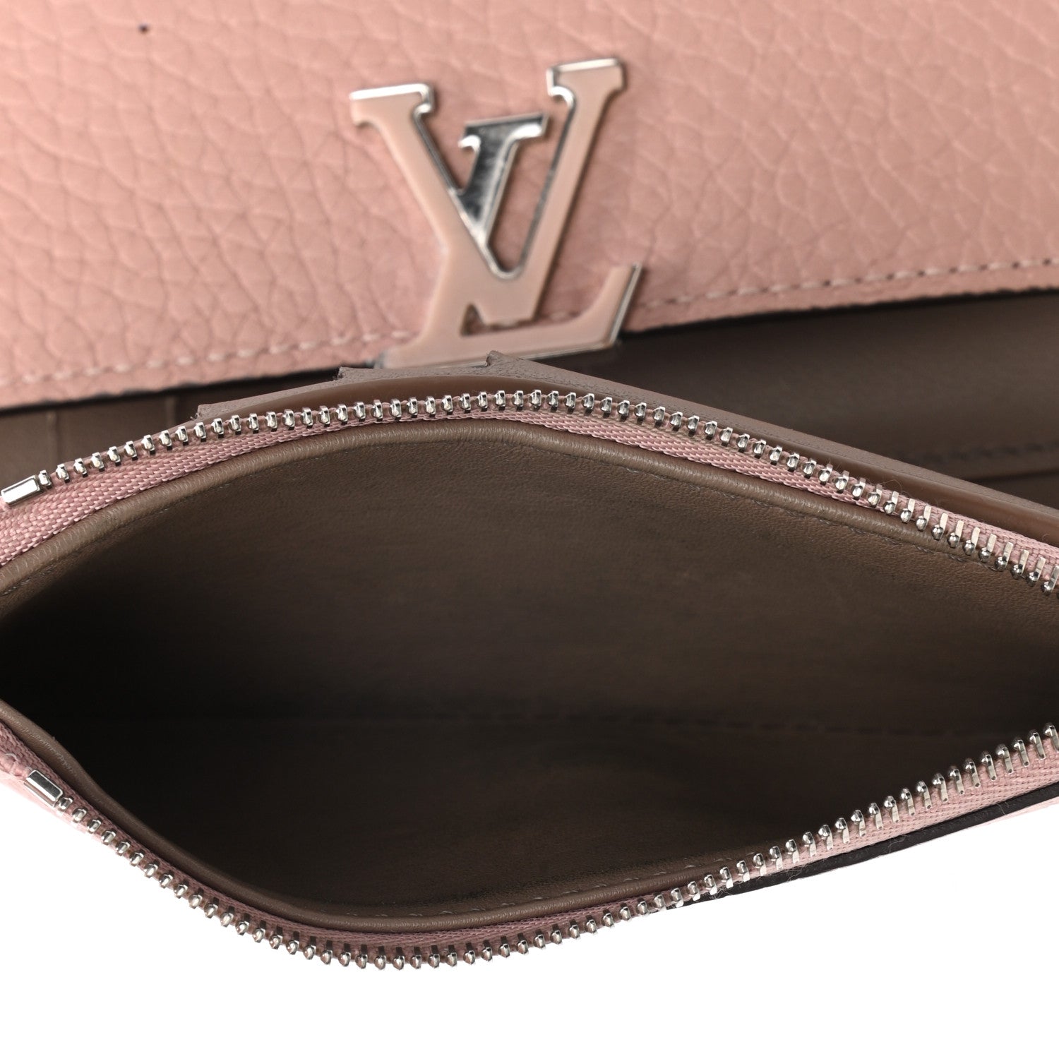 Louis Vuitton Taurillon Capucines Compact Wallet Magnolia 6 of 9
