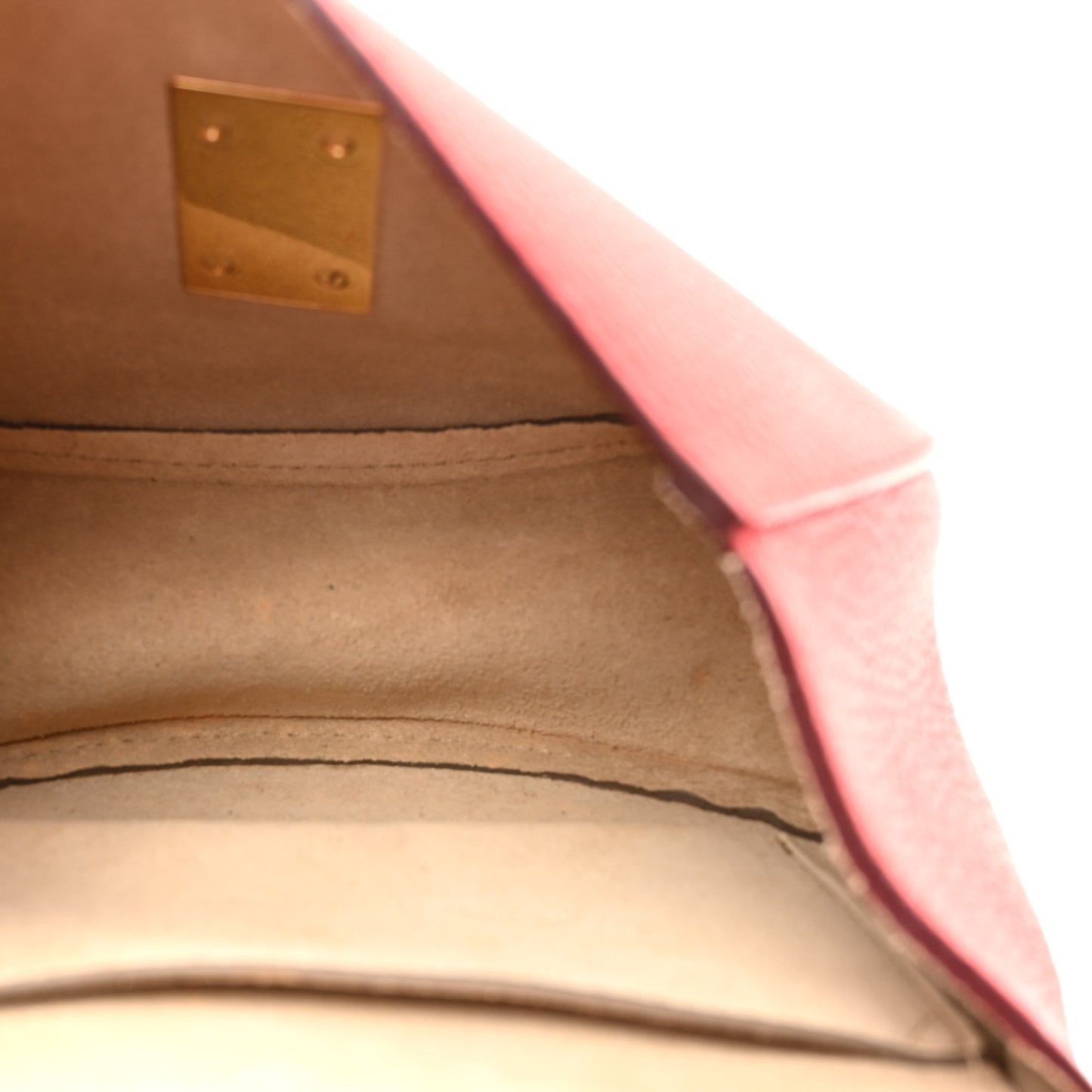 Grained Lambskin Drew Shoulder Bag Plaid Red