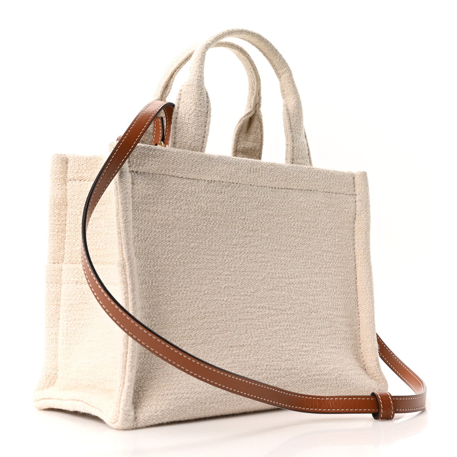 Celine Canvas Small Cabas Thais Ecru Black 3 of 9
