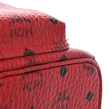 MCM Visetos Small Stark Backpack Red 13 of 13