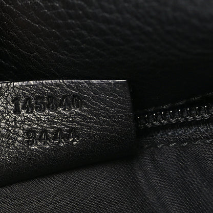 Gucci Calfskin Large Flap Messenger Bag  Black 7 of 10