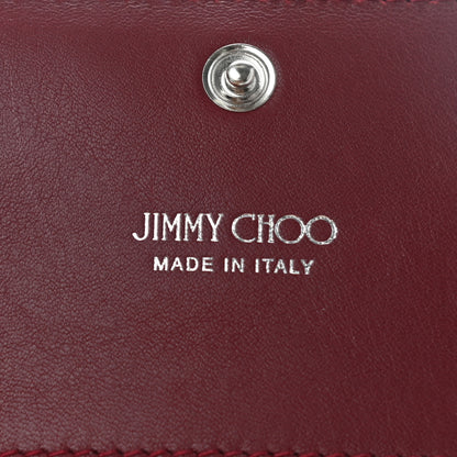 Jimmy Choo Grainy Calfskin Zuri Card Holder Linen 6 of 12