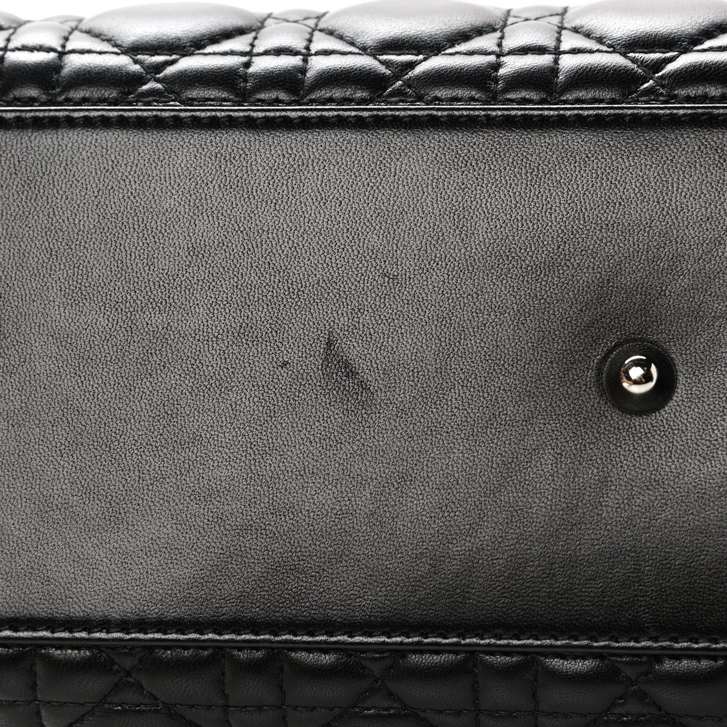 Lambskin Cannage Large Lady Dior Black