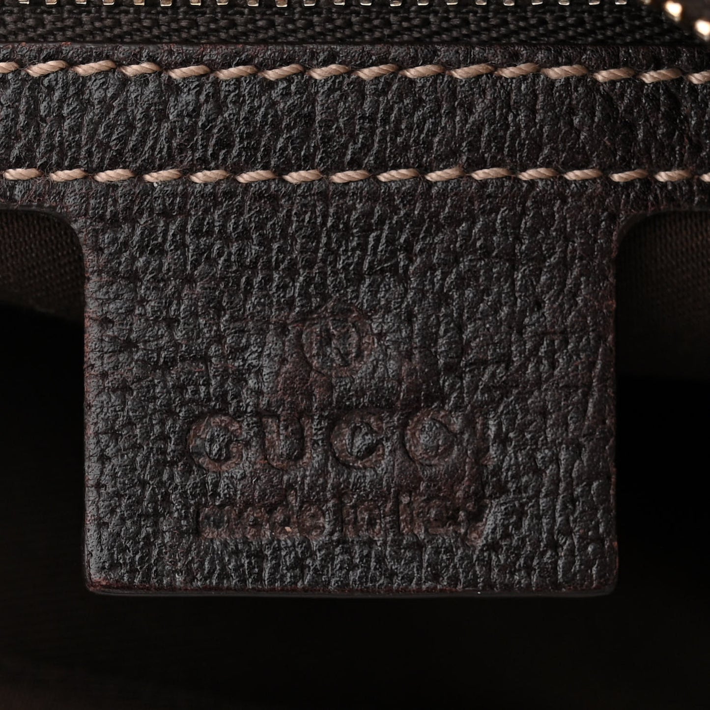 Monogram Bamboo Horsebit Hobo Dark Brown