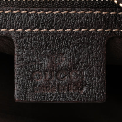 Gucci Monogram Bamboo Horsebit Hobo Dark Brown 6 of 12
