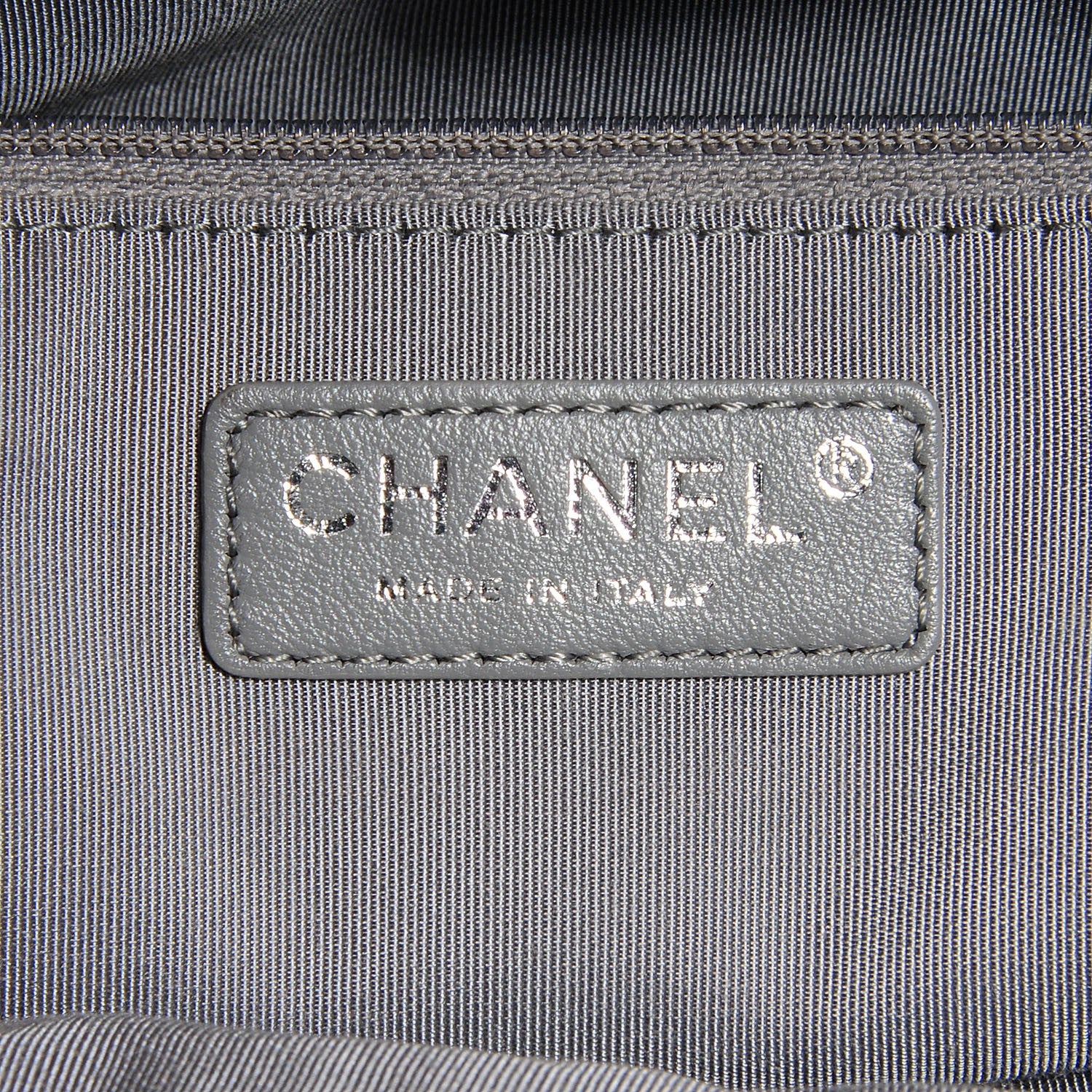 Chanel Deerskin Cerf Executive Shopper Tote Navy 8 of 8