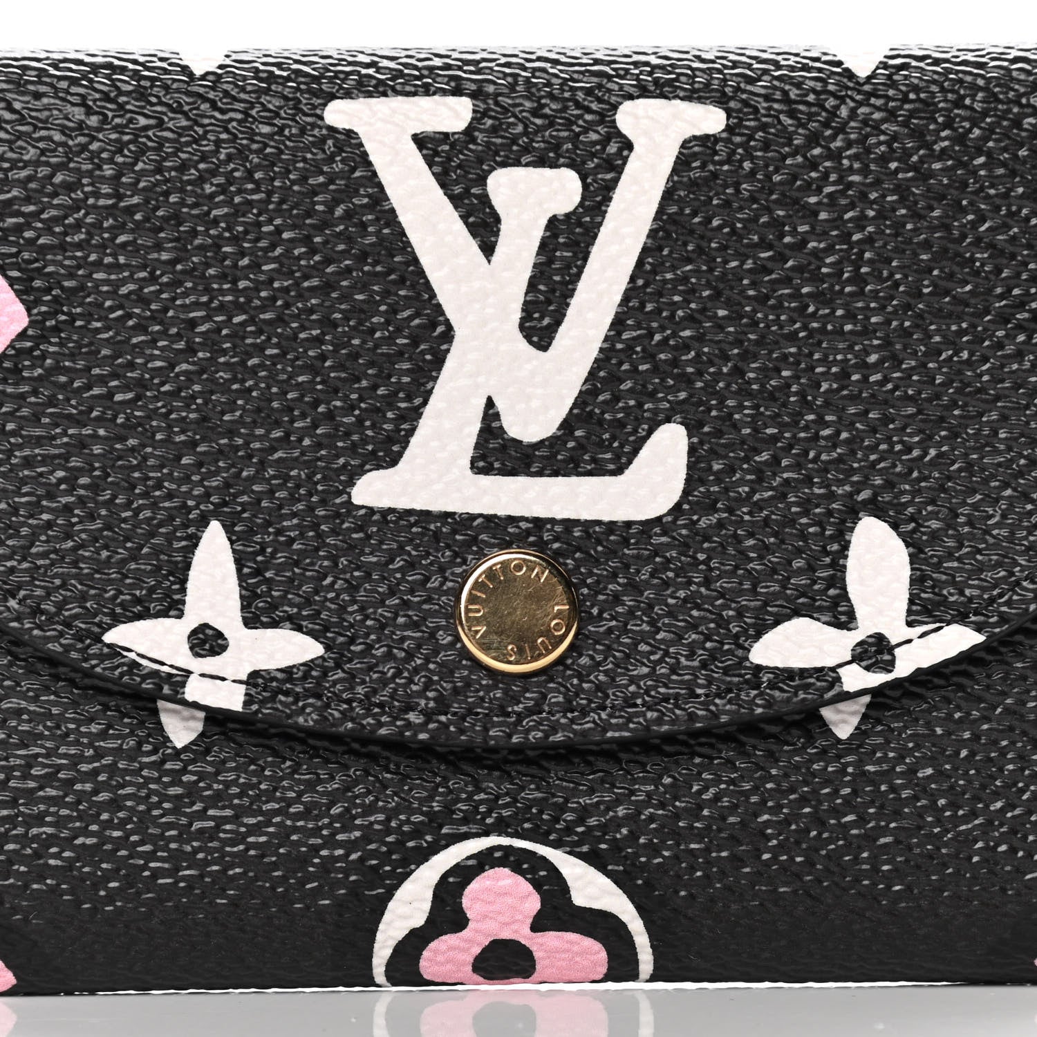 Louis Vuitton Monogram Giant Wild At Heart Rosalie Coin Purse Black 7 of 10