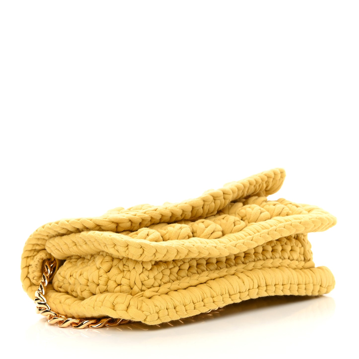 Jersey Crochet Shoulder Bag Buttercup Gold