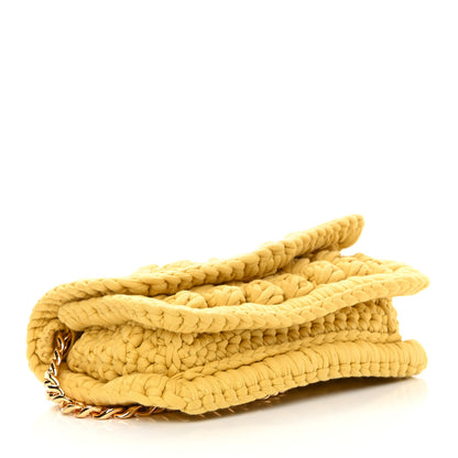 Bottega Veneta Jersey Crochet Shoulder Bag Buttercup Gold 4 of 9