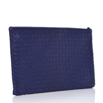 Bottega Veneta Nappa Intrecciato Large Flat Zip Biletto Pouch 3 of 9