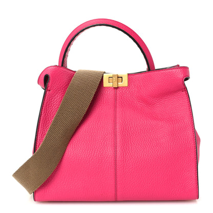 Fendi Cuoio Romano Selleria Medium Peekaboo X-Lite Fuxia 1 of 10