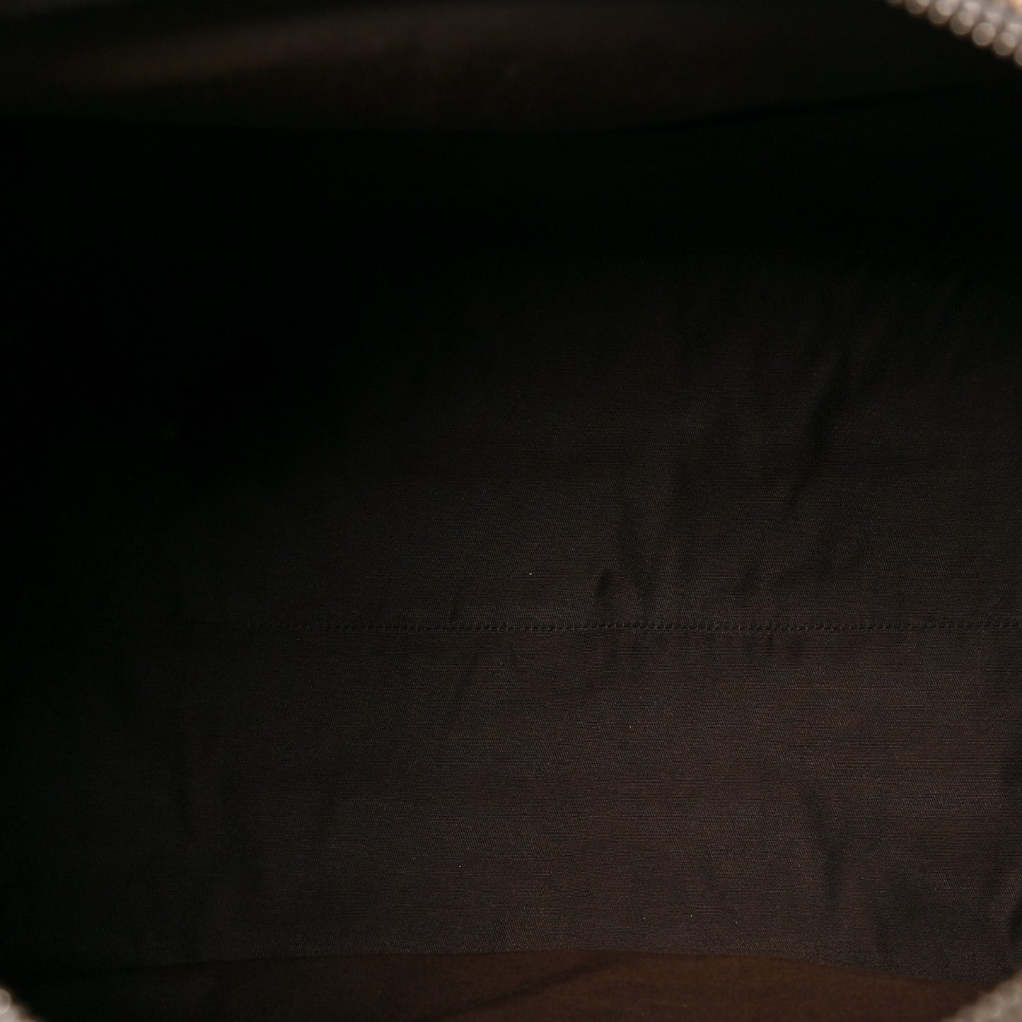 Monogram Dollar Calfskin Boston Duffle Bag Beige Ebony Testa di Moro Marrone Scuro