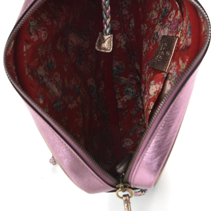 Gucci Laminated Nappa Trapuntata Small Zumi Shoulder Bag Rosa Lago Rame 5 of 10