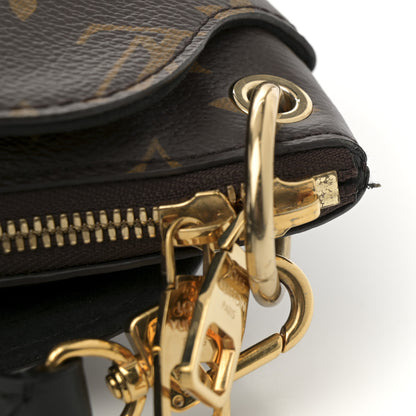 Louis Vuitton Monogram Flower Zipped Tote MM Black 11 of 11
