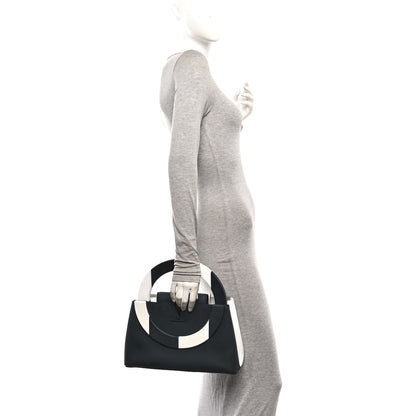 Louis Vuitton Taurillon Daniel Buren Artycapucines MM Black White 2 of 9