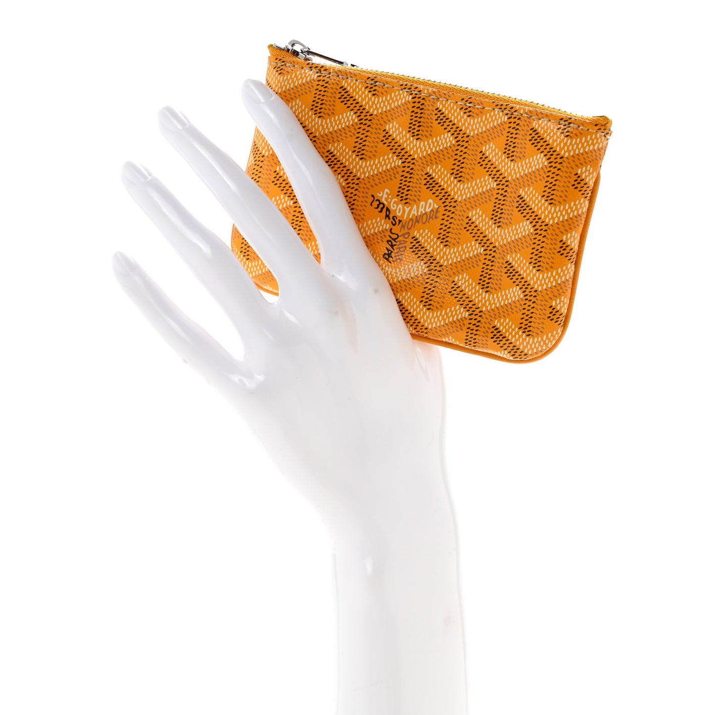 Goyardine Nano Senat Key Pouch Yellow