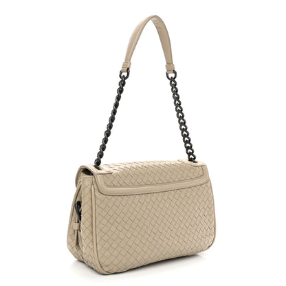 Bottega Veneta Nappa Intrecciato Rialto Shoulder Bag Nude 3 of 11