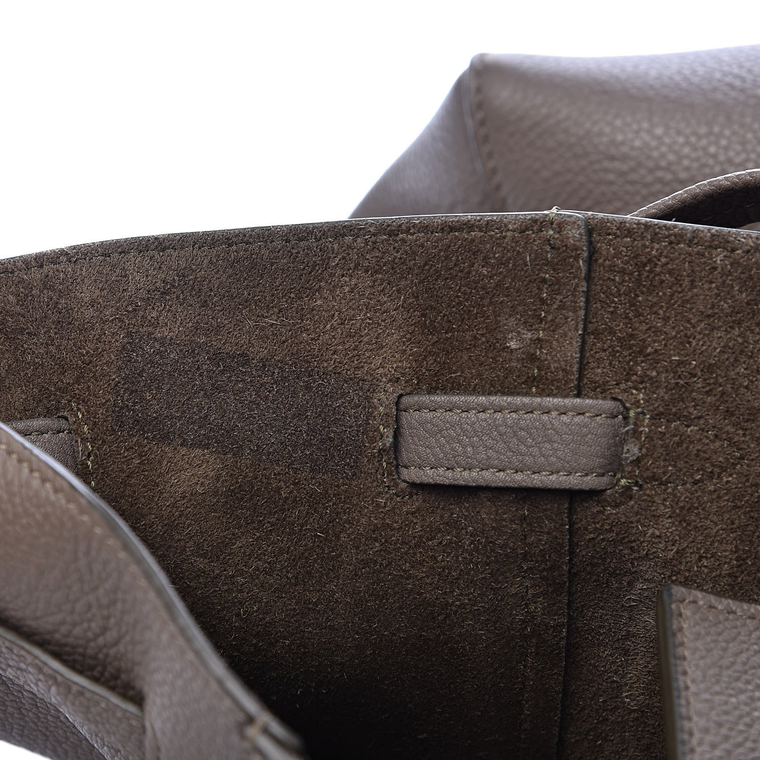 Celine Soft Grained Calfskin Small Belt Cabas Phantom Taupe 10 of 15
