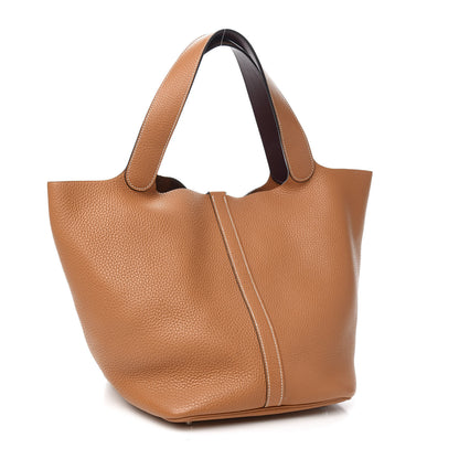 Hermes Taurillon Clemence Picotin Lock 26 GM Gold 2 of 9