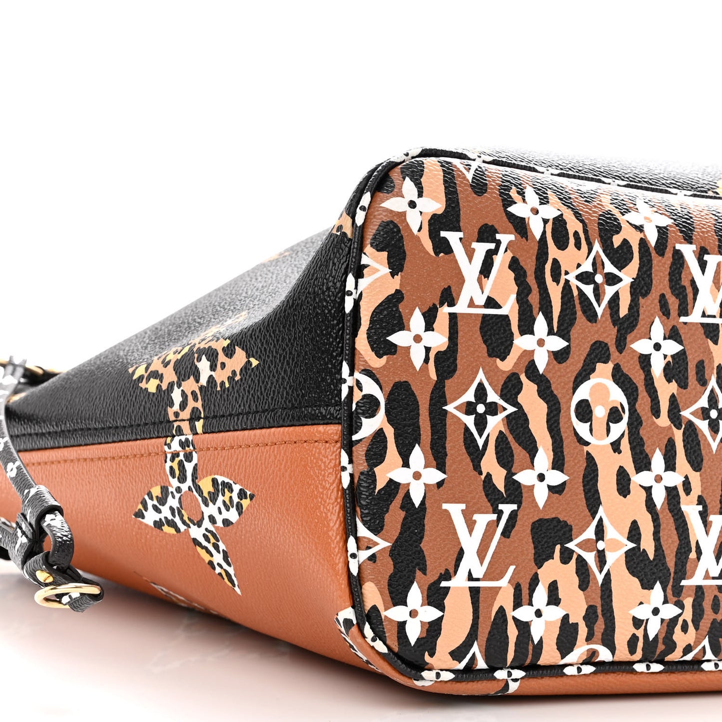 Monogram Giant Jungle Neverfull MM Black
