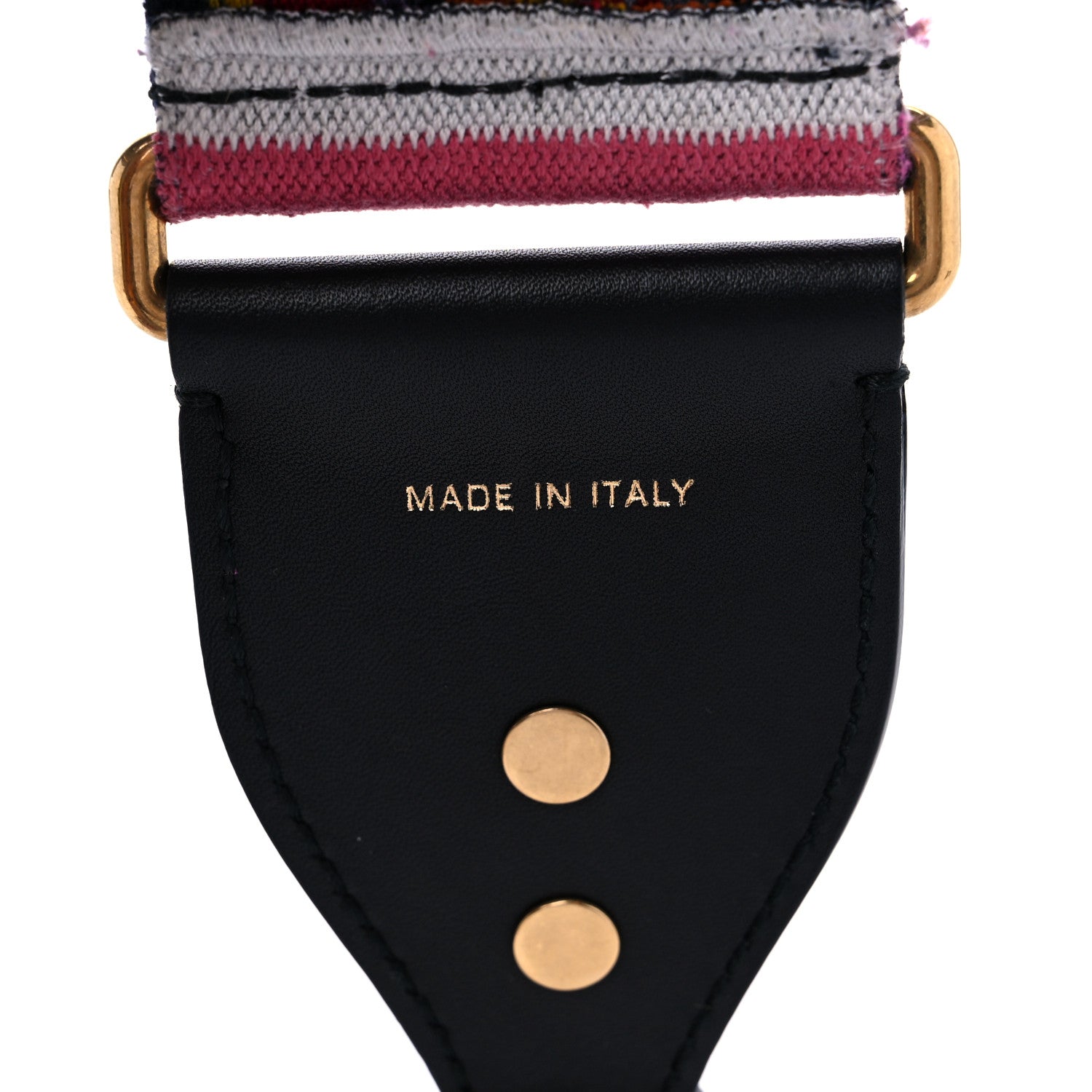 Christian Dior Canvas Embroidered Studded Rainbow J’Adior Shoulder Strap 3 of 4