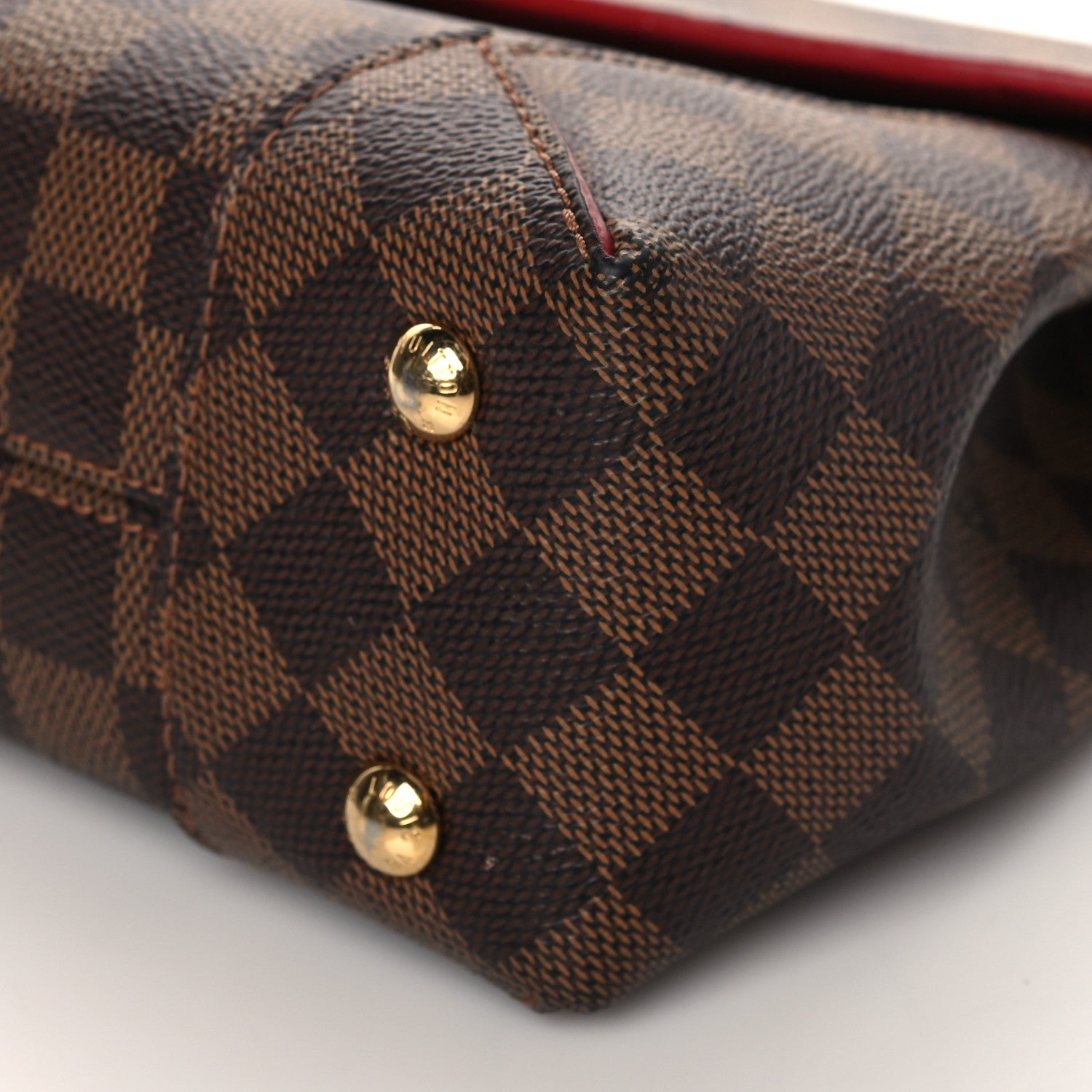 Louis Vuitton Damier Ebene Caissa Clutch Cherry 9 of 9