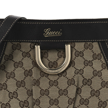 Gucci Monogram Small D Gold Ring Messenger Dark Brown 9 of 15