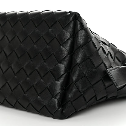 Bottega Veneta Nappa Intrecciato Tie Shoulder Bag Black 9 of 9