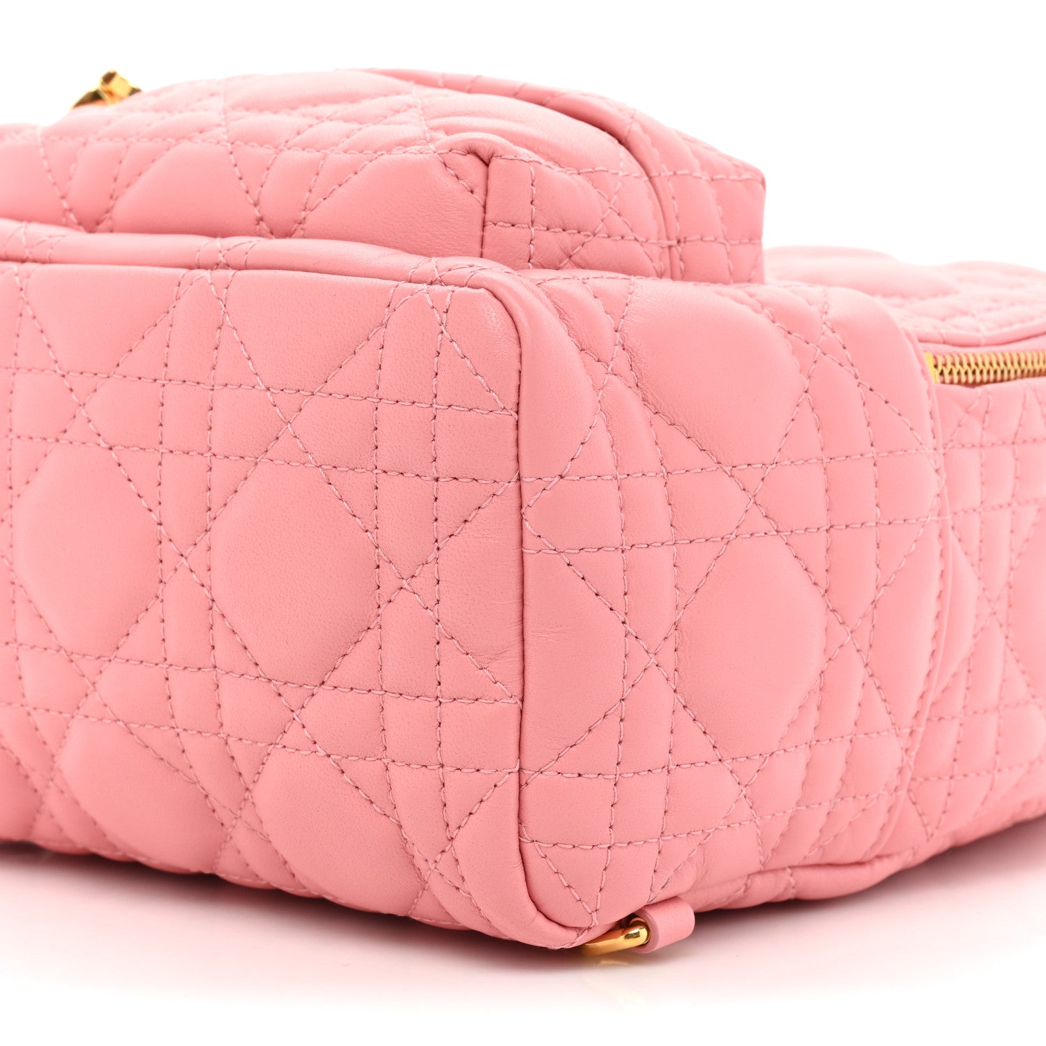 Christian Dior Lambskin Cannage Mini Backpack Peach Blossom 7 of 11