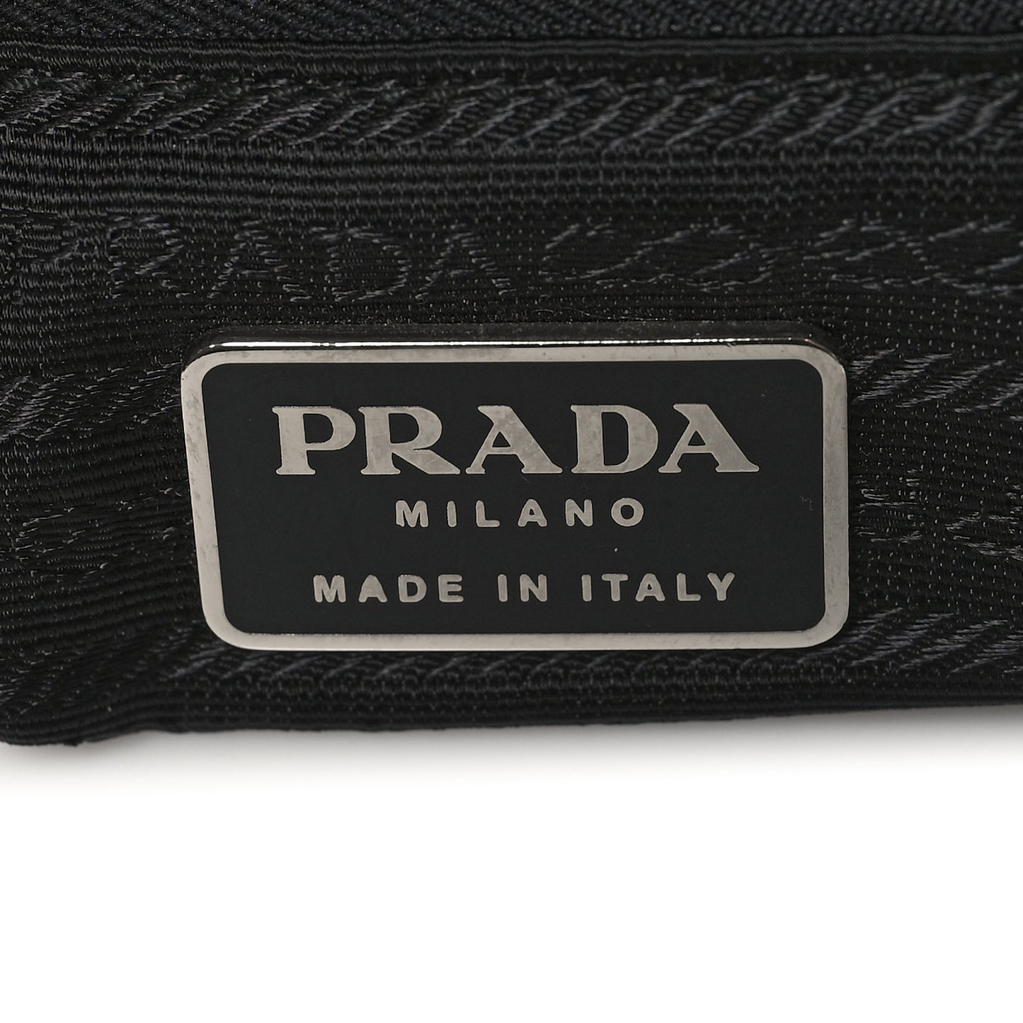 Tessuto Nylon Vela Chain Backpack Black