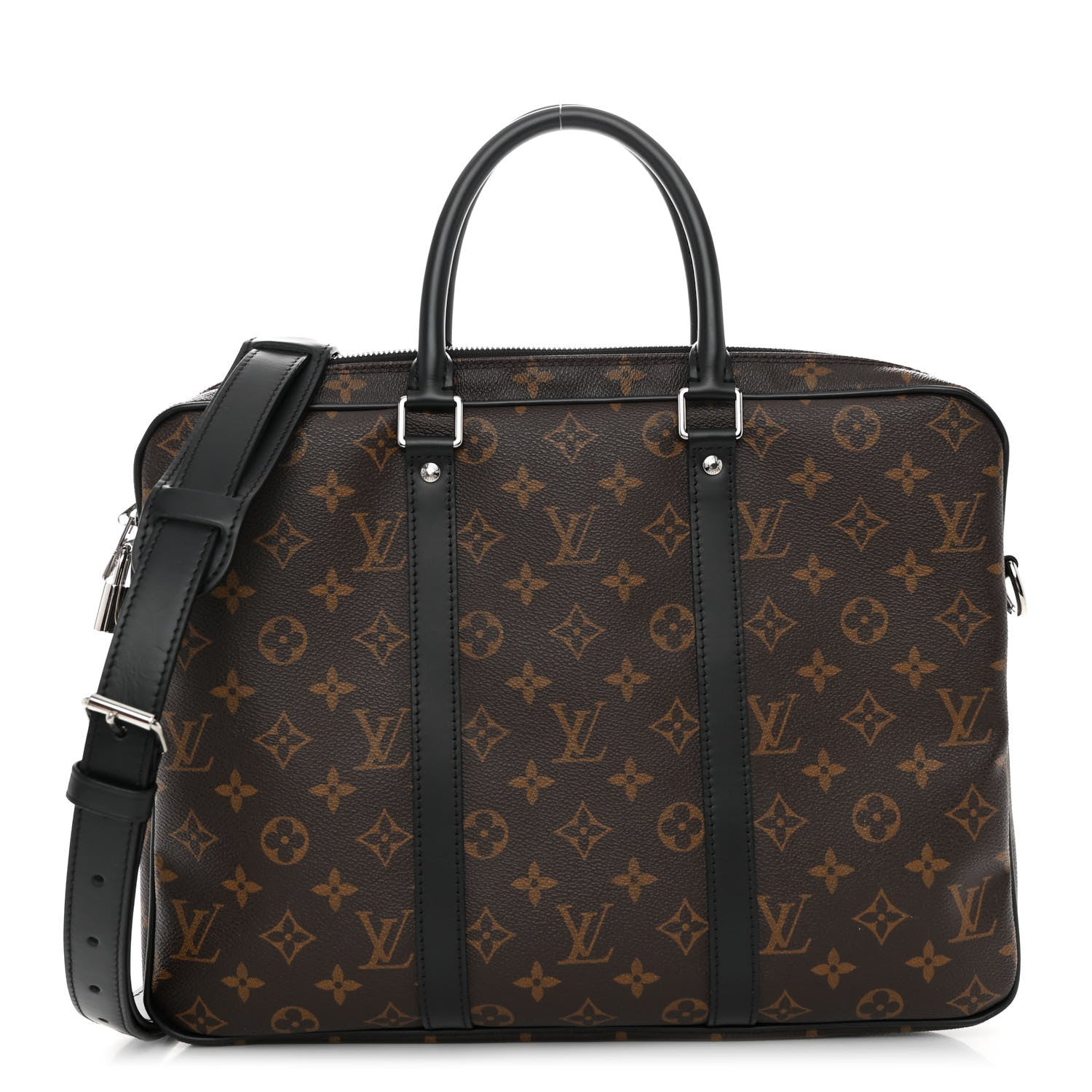 Louis Vuitton Monogram Macassar Porte-Documents Voyage PM 2 of 21
