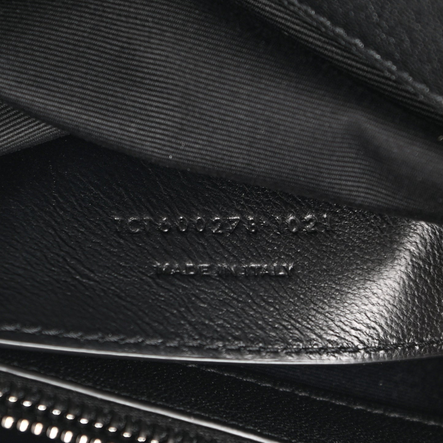 Sheepskin Matelasse Chevron Monogram Large College Satchel Black