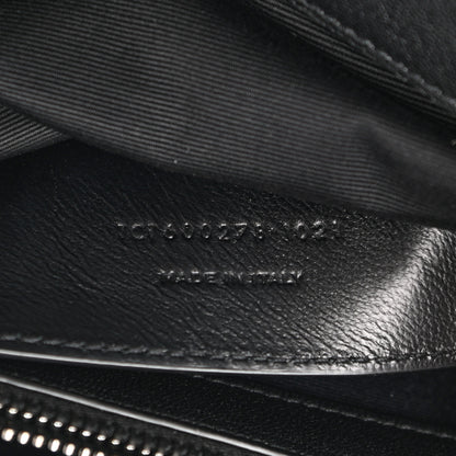 Saint Laurent Sheepskin Matelasse Chevron Monogram Large College Satchel Black 8 of 11