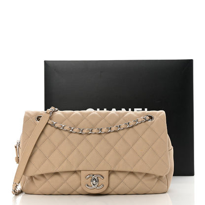 Chanel Caviar Quilted Jumbo Easy Flap Beige 15 of 15