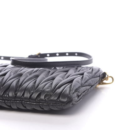 Miu Miu Nappa Matelasse Crossbody Black 10 of 10