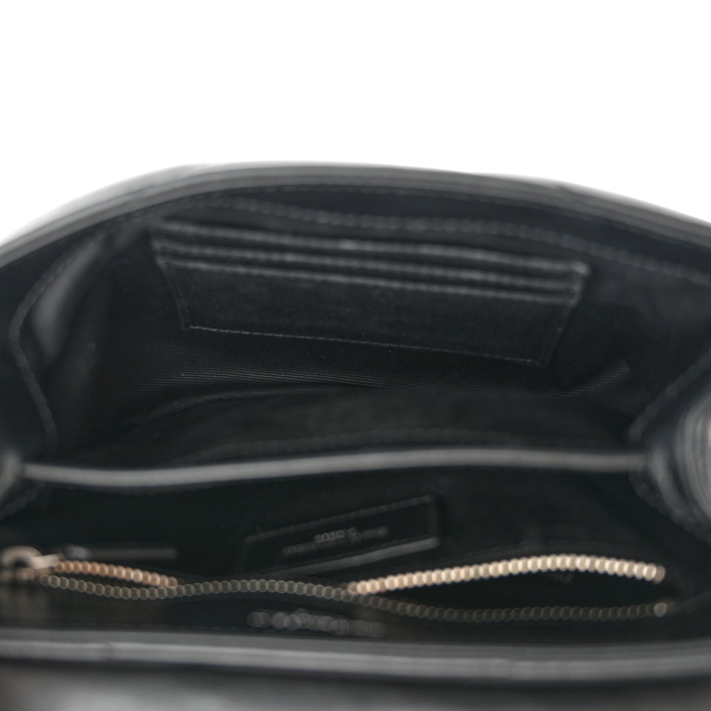 Calfskin Y Quilted Monogram Toy Loulou Crossbody Bag Black