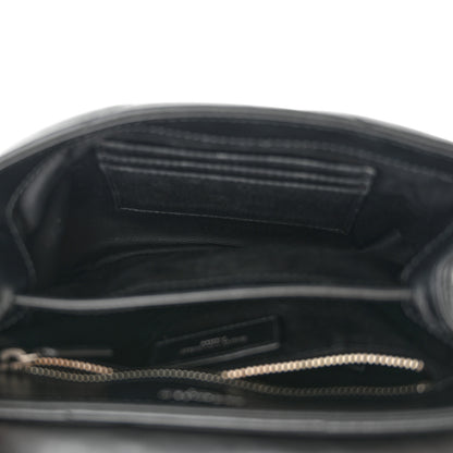 Saint Laurent Calfskin Y Quilted Monogram Toy Loulou Crossbody Bag Black 5 of 11