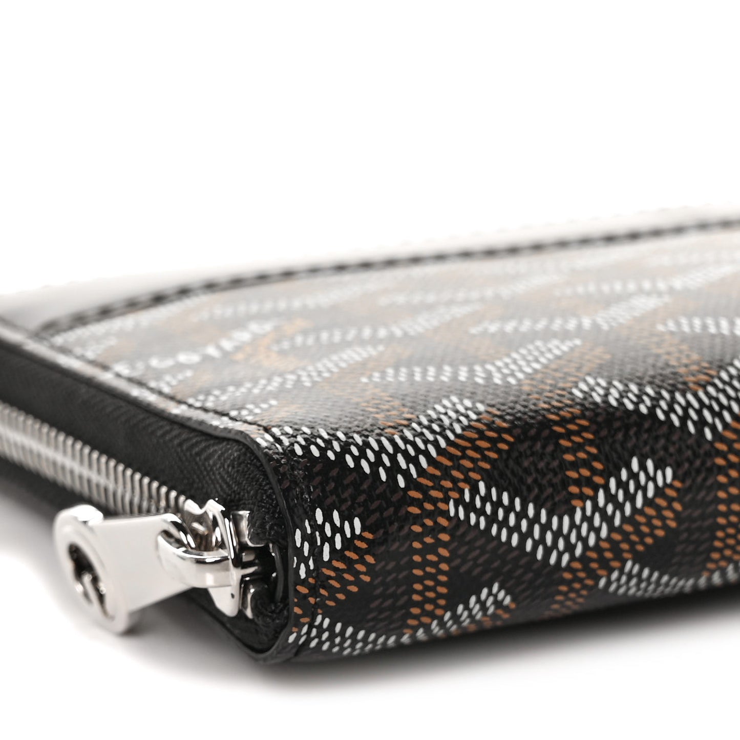 Goyardine Matignon Zip Around GM Wallet Black
