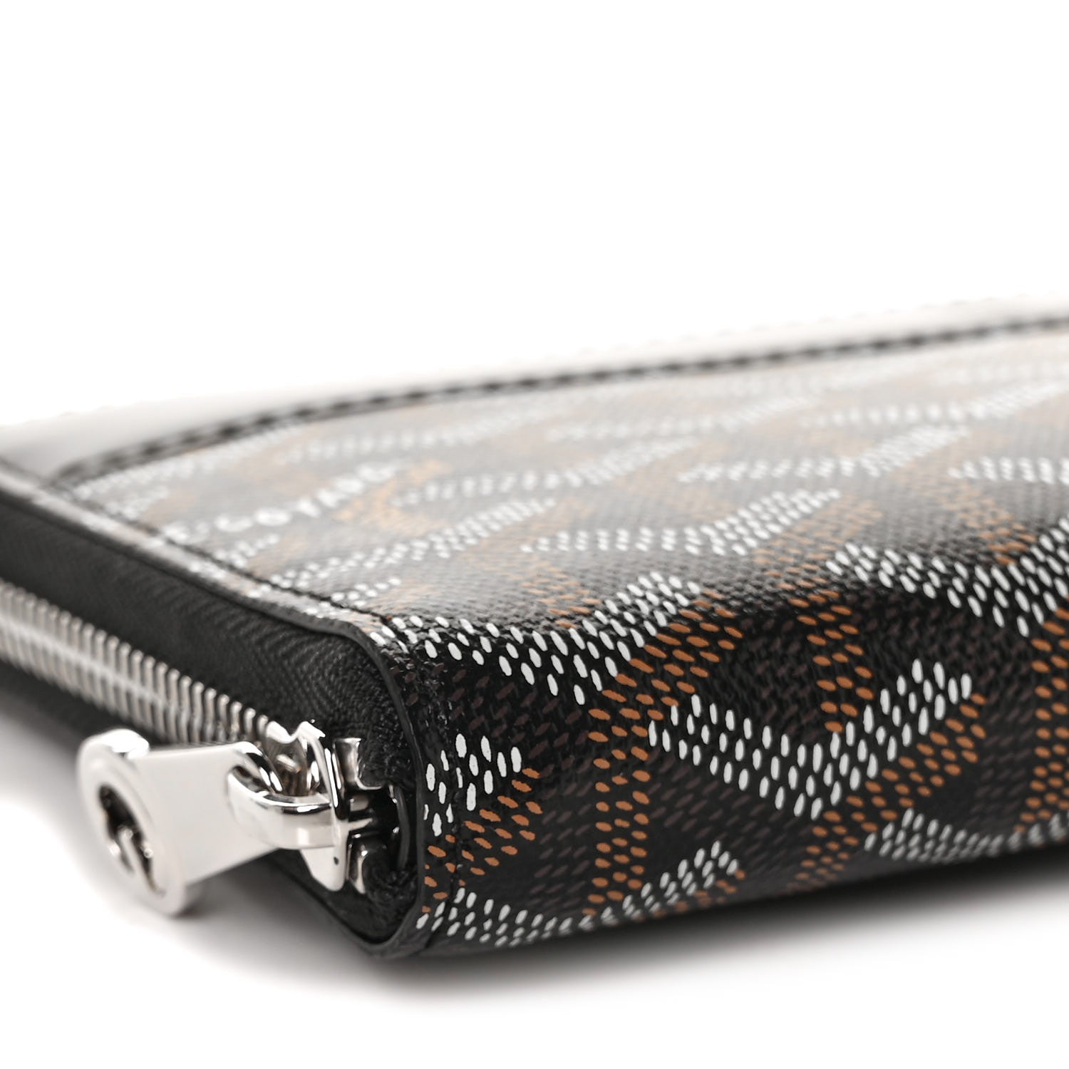 Goyard Goyardine Matignon Zip Around GM Wallet Black 7 of 9