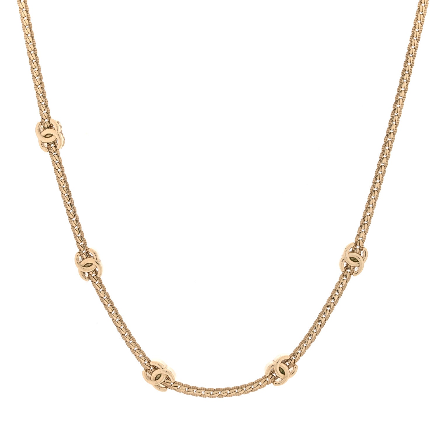 Chanel Metal Chain CC Choker Gold 1 of 5