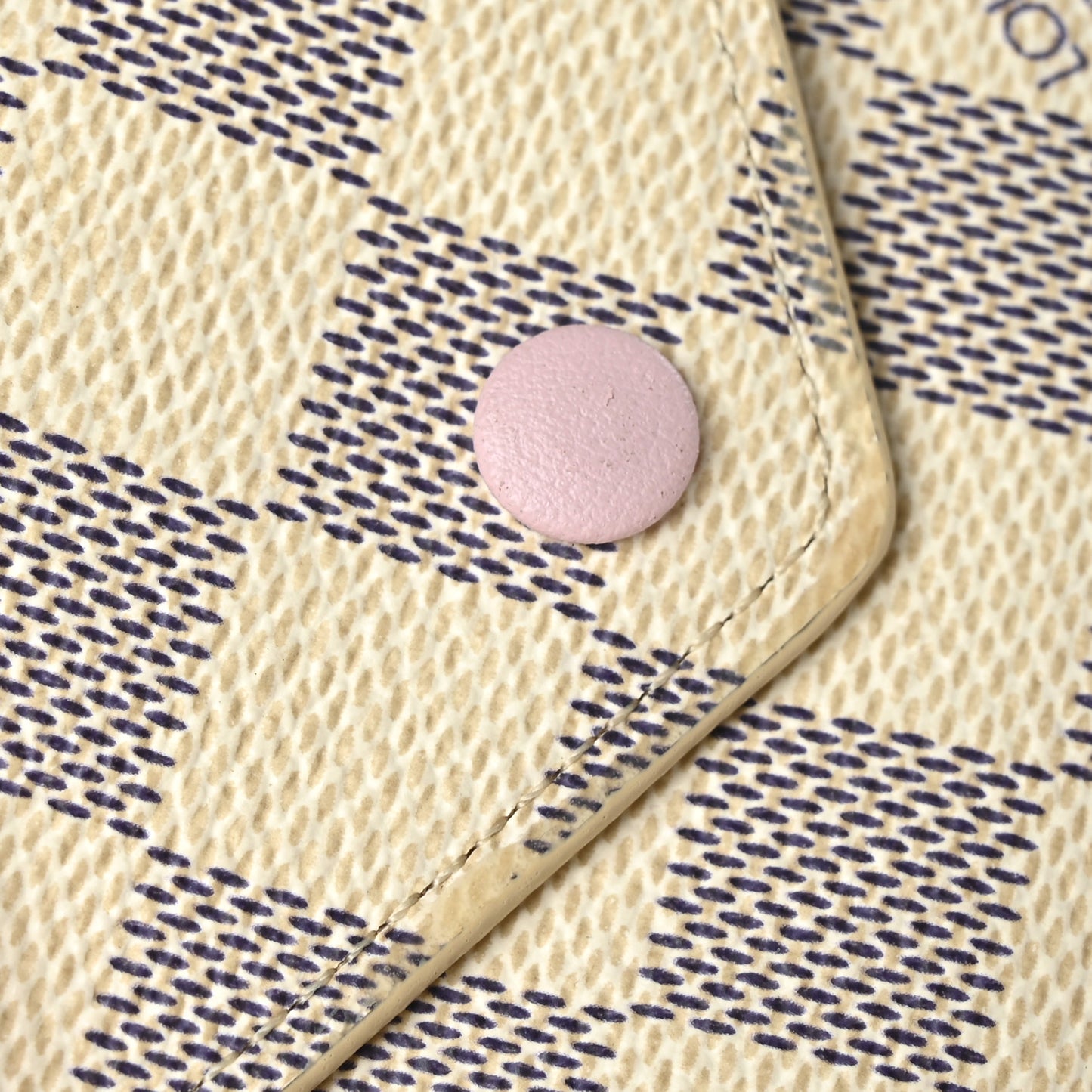Damier Azur Victorine Wallet Rose Ballerine