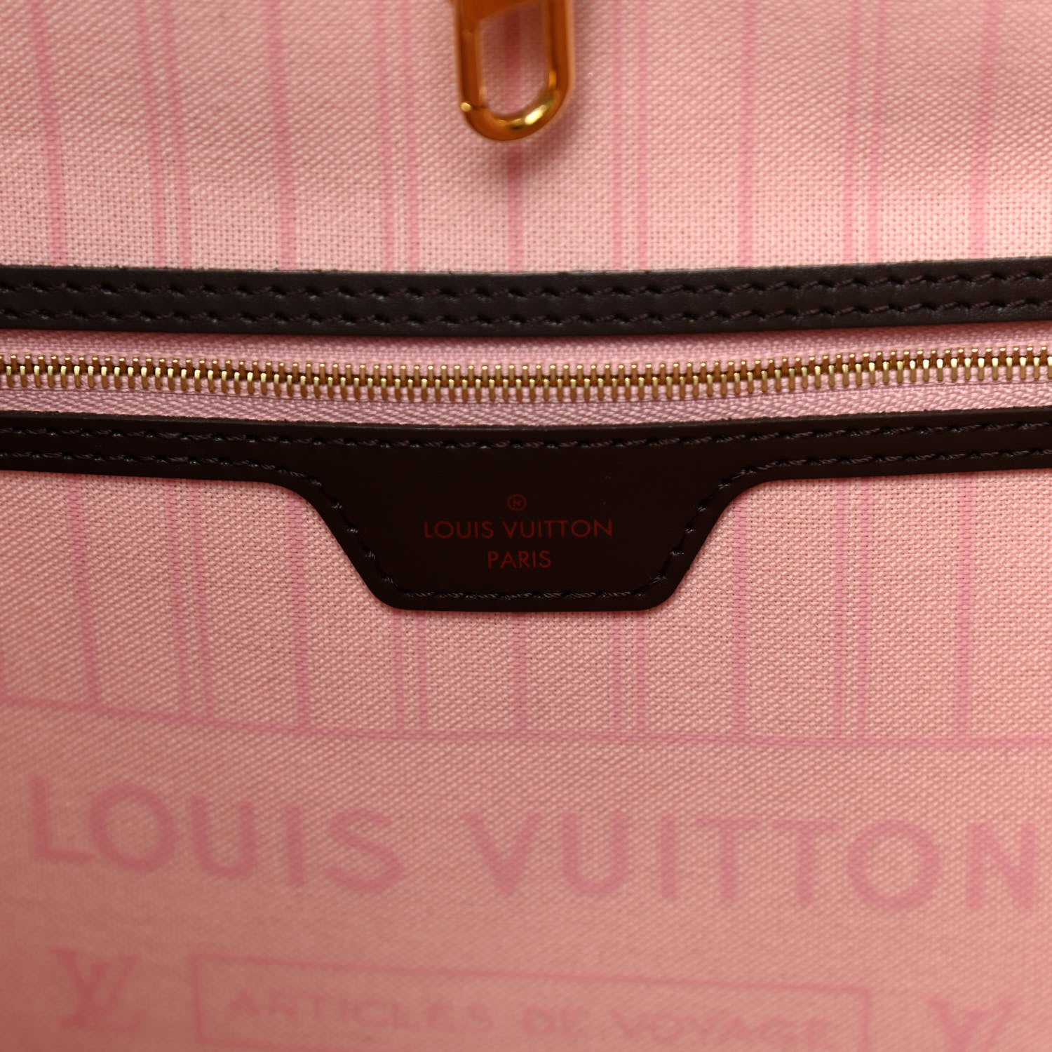 Louis Vuitton Damier Ebene Neo Neverfull MM Rose Ballerine 6 of 10