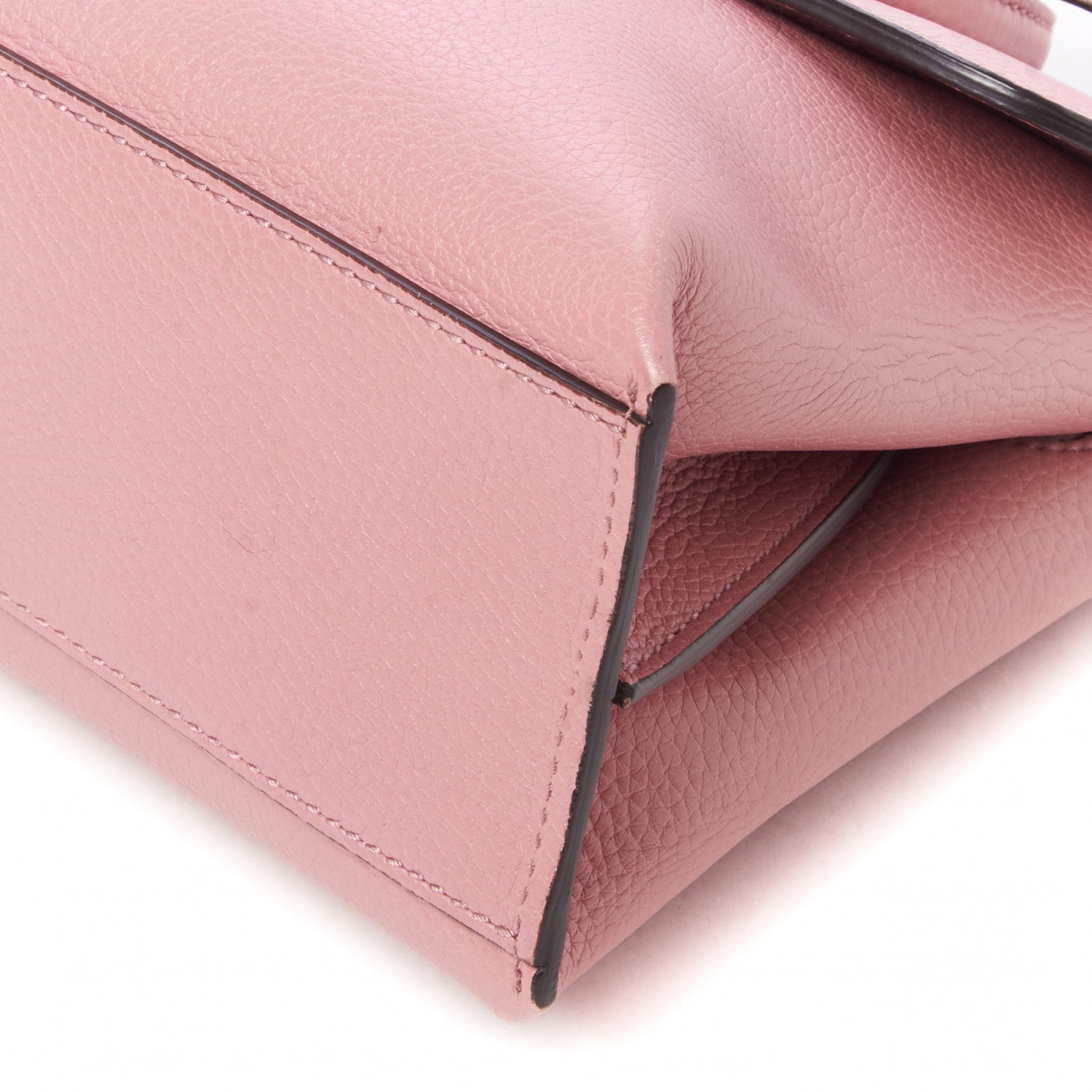 Gucci Cellarius Calfskin Small Bamboo Daily Top Handle Bag Carmine Rose 5 of 9